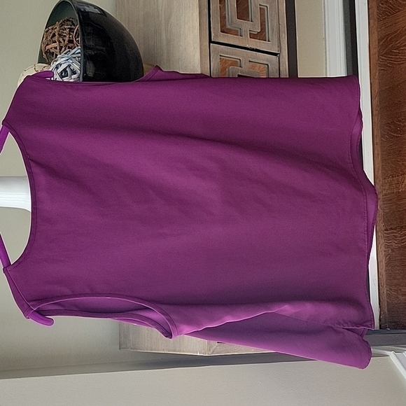 Maggie Sweet Purple Sleeveless Blouse 1X - Picture 4 of 5